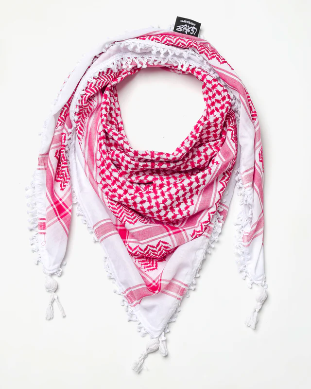 [PS-HE-K-RB] Keffieh Palestinien ROUGE ET BLANC
