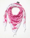 Keffieh Palestinien ROUGE ET BLANC