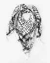 Black and White Palestinian Keffiyeh