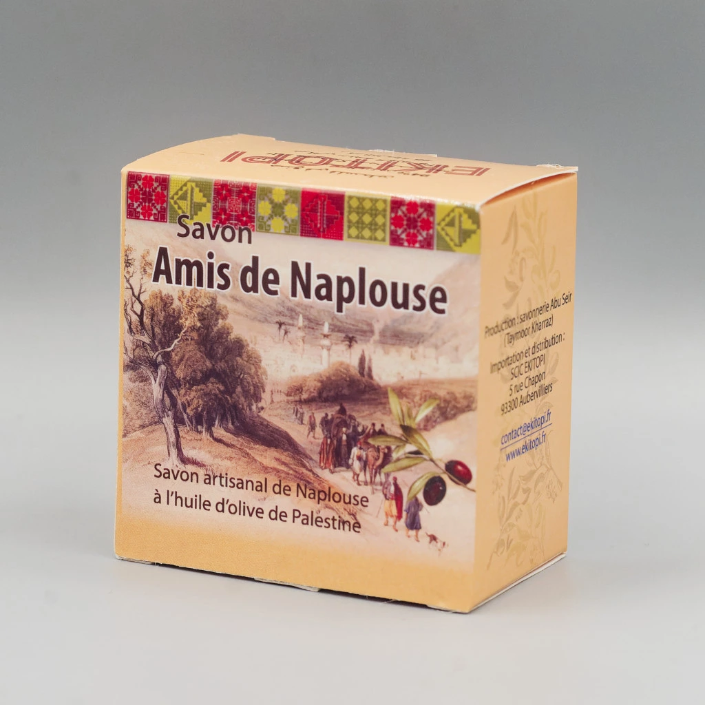 [PS-AR-SAN-115] Savon Huile d'olive Palestine Les amis de Naplouse 115g